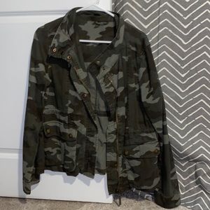 Aeropostale Camo Denim Jacket